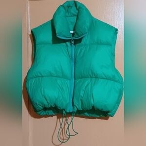 Green Puffer Vest